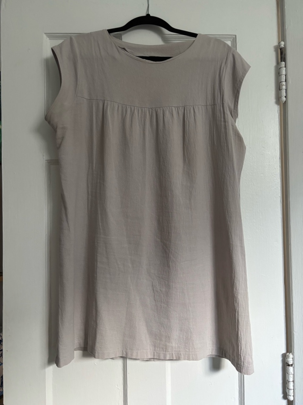 Commense Cap Sleeve Mini Dress in Light Gray